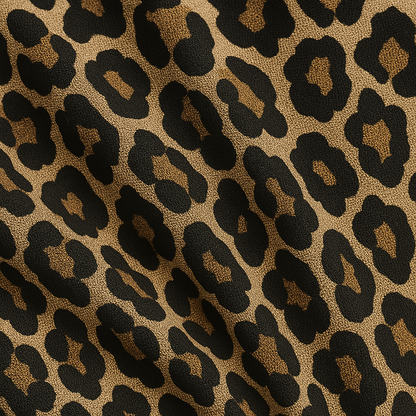 Leah - Panter Printed V-neck Dress